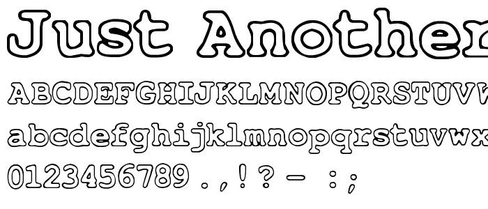 Just Another Courier font
